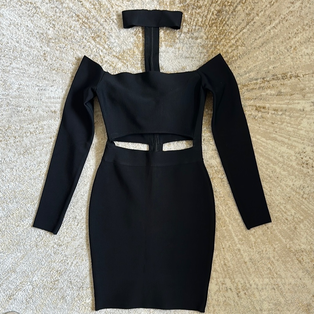 Elegant Black Off-Shoulder Dress